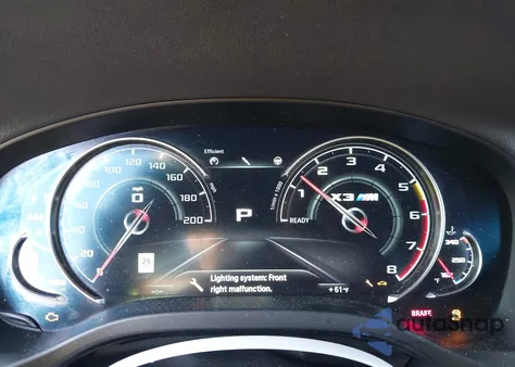 2020 BMW X3 M Competition z USA, uszkodzony, nr VIN 5YMTS0C01LLA58019